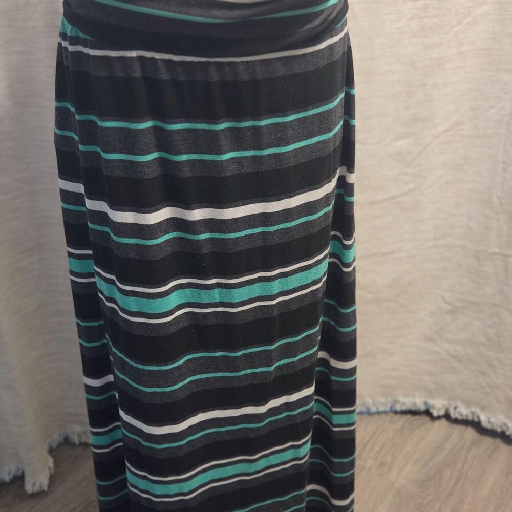 Merona - Black/Green/White Bodycon Maxi Skirt